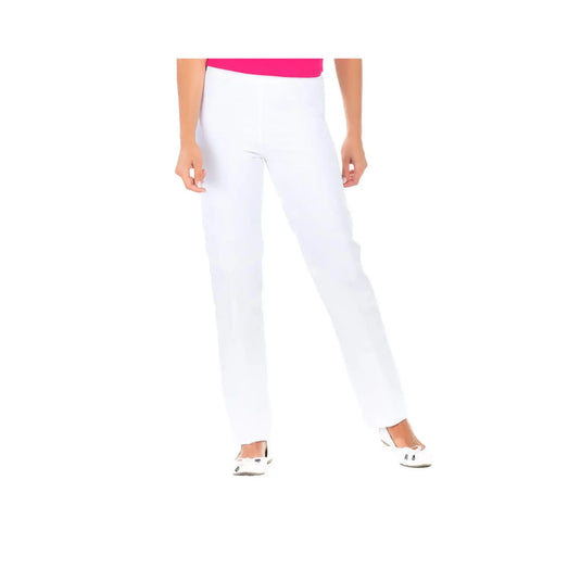Manu – Weiße PC-Hose – gemischt – elastischer Bund – keine Tasche. Meine Bluse 