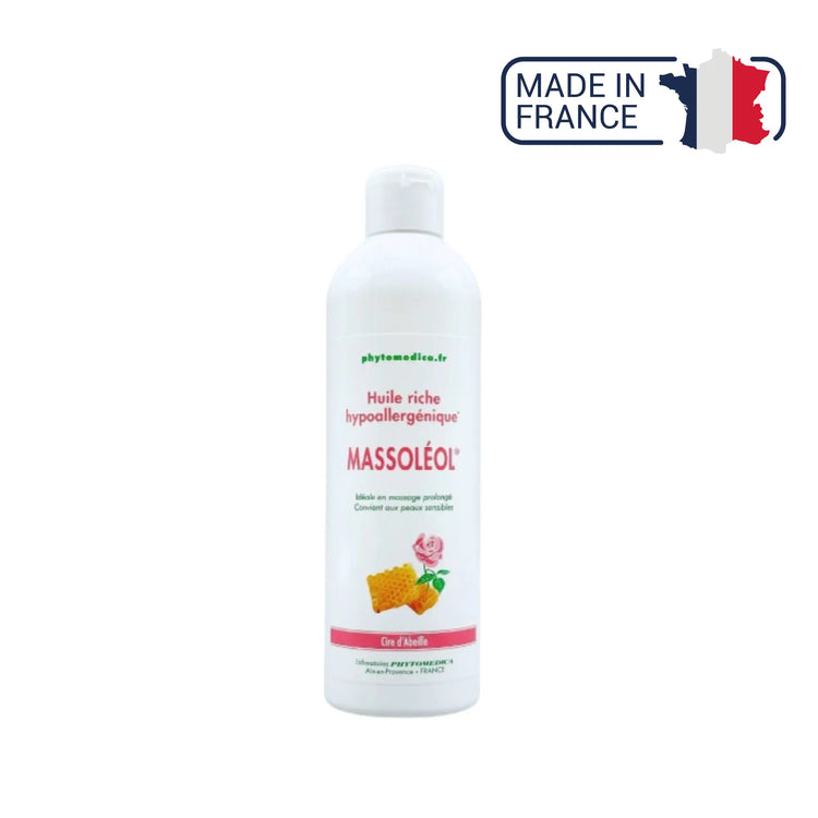 Massoléol® - Huile riche de massage neutre hypoallergénique - Parfum Rose - Phytomedica Laboratoires Phytomedica 