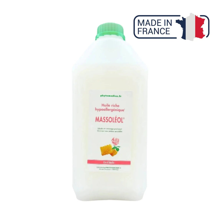 Massoléol® - Rich hypoallergenic neutral massage oil - Rose fragrance - Phytomedica Laboratoires Phytomedica 