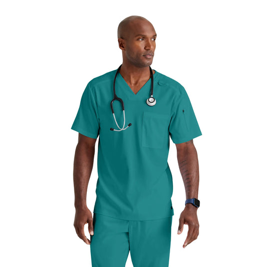 Murphy - Tunica con scollo a V - Uomo - Grey's Anatomy Stretch Grey's Anatomy Caribbean Blue / XL