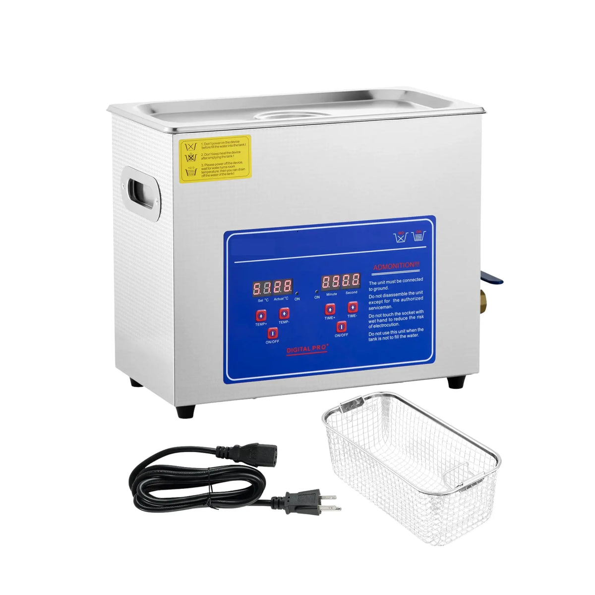 Nettoyeur à ultrasons - Grande capacité  - Acier inoxydable - Robinet de vidange - My Podologie My Podologie 