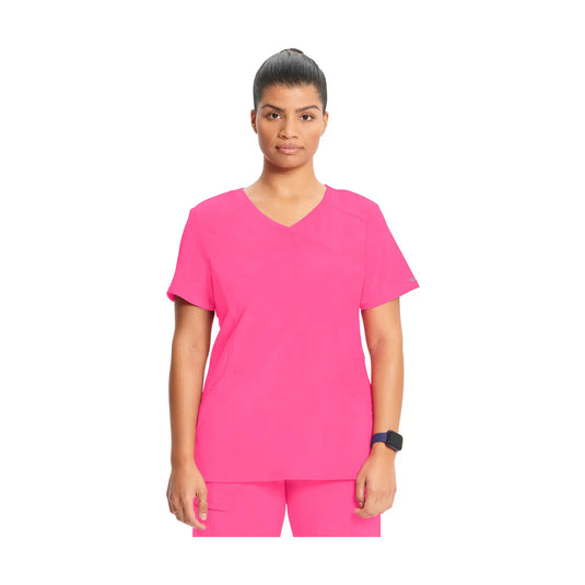 Ondres - Medical tunic - Wrap-over - 66 cm - Women - Cherokee - Color 1 Cherokee Medical Uniforms  Pink-Carmine-3XL