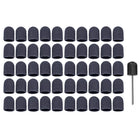 Packung – Runder Schleifkappenhalter 7005 + 50 Schleifkappen 0503, grobe Körnung – 13 mm – Ruck
