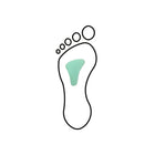 Cuscinetto metatarsale - Forma dello stomaco - ARC - Shore 25-35 - Verde