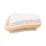 Pierre ponce avec brosse 2 en 1 - Forme de pied - Ruck