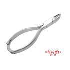 Pinza per unghie - Acciaio inox - Finitura satinata - Taglio dritto - Ganasce affusolate - 13,5 cm - Sam