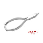 Pinza per unghie - Acciaio inox - Finitura satinata - Taglio dritto - Ganasce affusolate e sottili - 13,5 cm - Sam