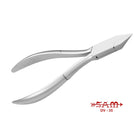 Pinza per unghie - Acciaio inox - Finitura satinata - Taglio dritto - Ganasce piatte - 11,5 cm - Sam