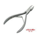 Nagelzange - Edelstahl - Satinierte Oberfläche - Gerader Schnitt - Flache und abgerundete Backen - 13 cm - Sam
