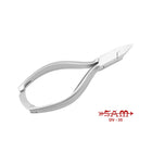 Nagelzange - Edelstahl - Satinierte Oberfläche - Gerader Schnitt - Flache und dünne Backen - 13,5 cm - Sam