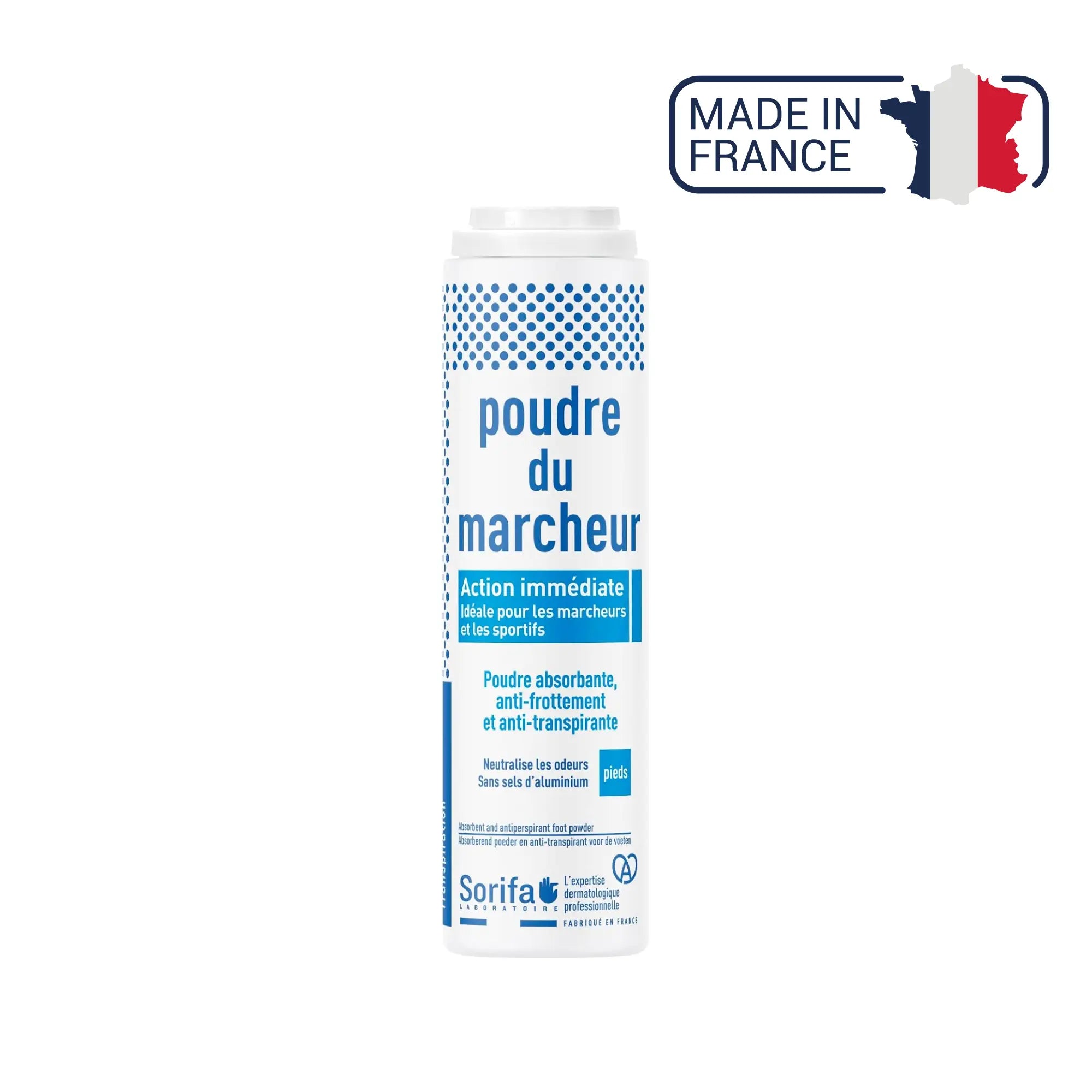 Poudre du marcheur - Transpiration et macération des pieds - 100 g Laboratoire Sorifa 