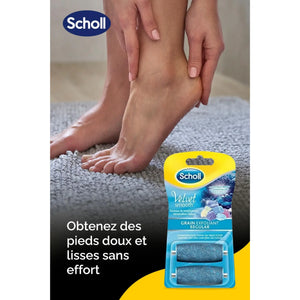 Recharge Rouleau Grain Exfoliant - Râpe de Pédicurie Électrique - Velvet Smooth - Scholl Scholl 