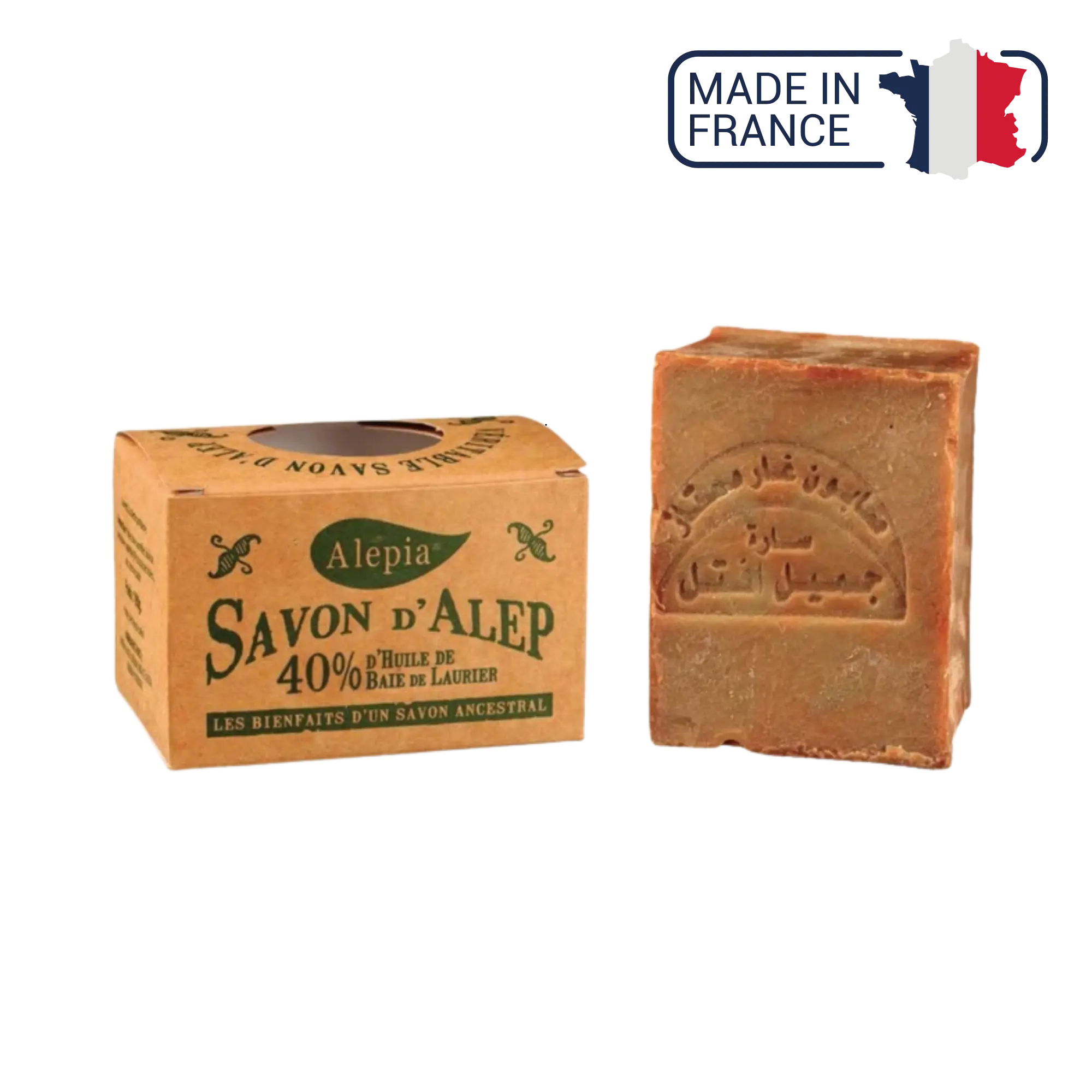Sapone di Aleppo 40% alloro - 190 g - Alépia Alépia 