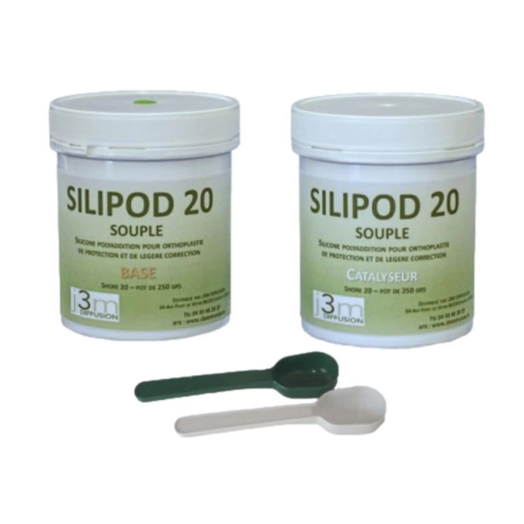 Silicone orthoplastie - Dureté souple - Shore A 20 - Silipod J3M Diffusion 