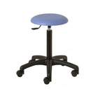 Ergonomischer Hocker PRISCA – schwarzes ABS-Bein – ausgestattet mit 5 Rollen