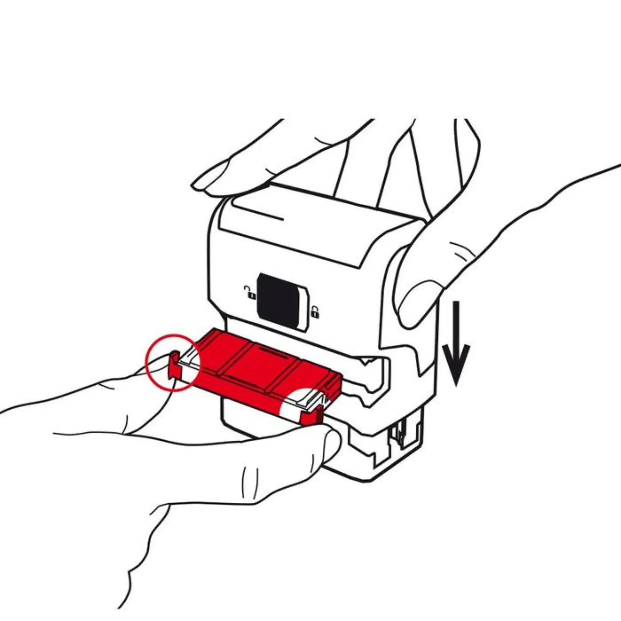 Tampon encreur "Payé" - rouge - Trodat My Podologie 